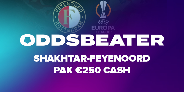 Pak €250 cash met Feyenoord in Europa