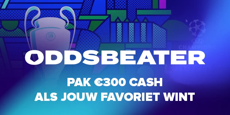 Pak €300 cash met de Champions League finale